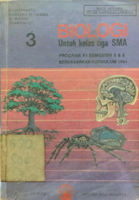 Biologi untuk Kelas tiga SMA Semester 5 dan 6