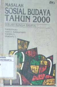 Masalah Sosial Budaya Tahun 2000