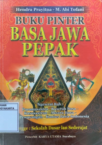 Buku Pinter Bahasa Jawa Pepak