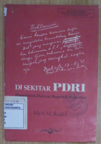 Di Sekitar PDRI (Pemerintah Darurat Republik Indonesia)