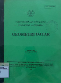 Paket Pembinaan untuk Siswa Penggemar Matematika: Geometri Datar