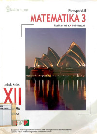 Perspektif Matematika 3 untuk Kelas XII SMA dan MA IPS/Bahasa