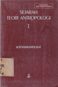 Sejarah Teori Antropologi I